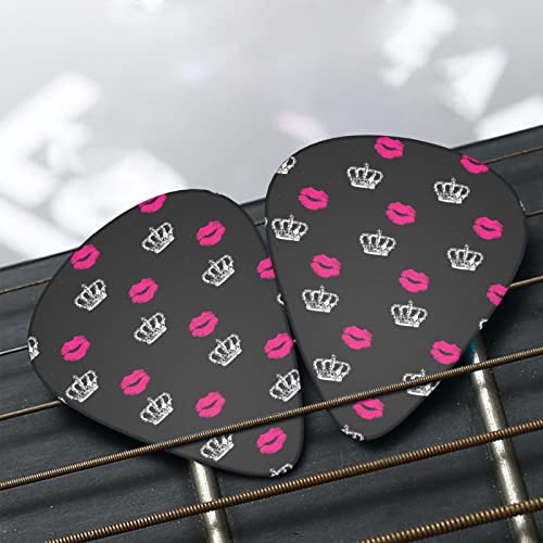 Ensemble de 12 médiators de guitare Crown And Lips pour guitare acoustique, guitare électrique, contrebasse, ukulélé - Les Beatles, Paul McCartney, John Lennon, RIngo Starr, George Harrison Ensemble de 12 médiators de guitare Crown And Lips pour guitare acoustique, guitare électrique, contrebasse, ukulélé – Image 8
