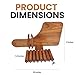 Lumberkart Premium Handcrafted Rosewood Inkle Loom for Weaving, Knitting & Crocheting – Adjustable Frame for Weaving Up to 42-inch Bands – Includes Weaving Comb – Durable & Smooth Crafting Tool