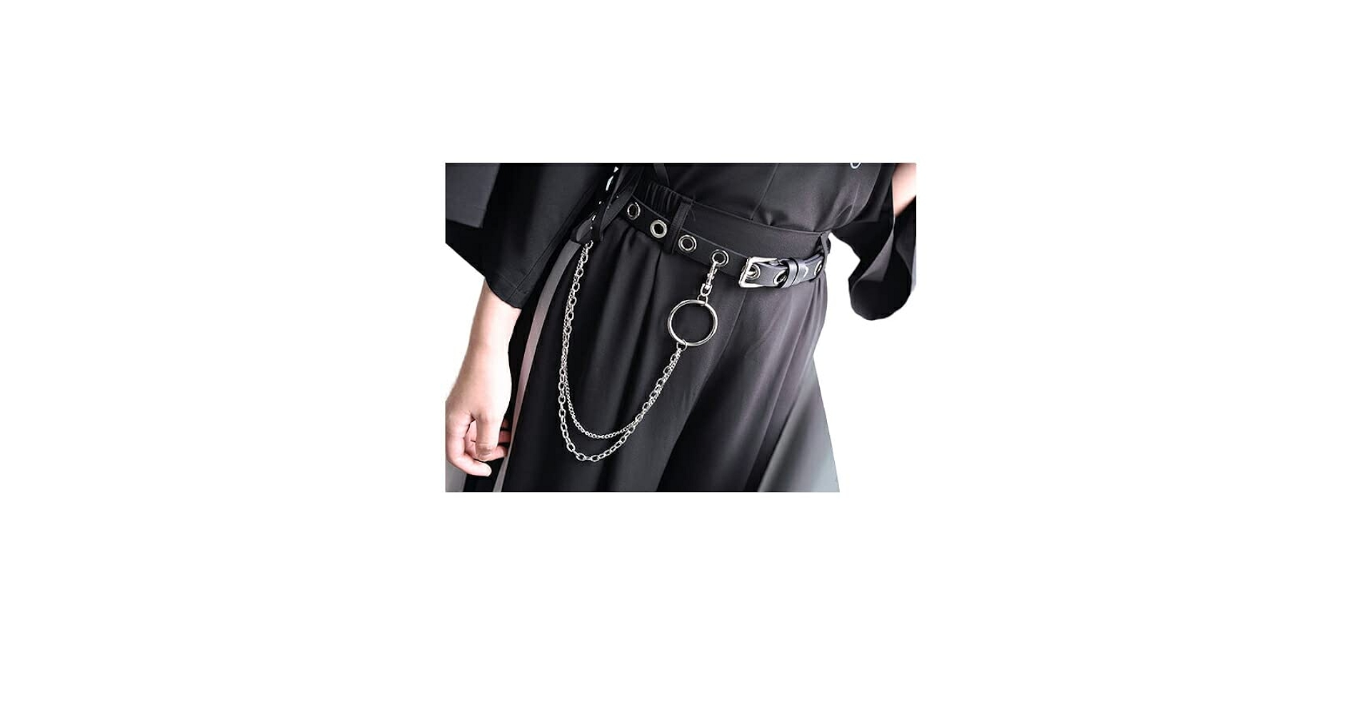 ろんろん様 リクエスト ベルデグレース2点 まとめ商品 Amazon | [RomelCheo] チェーン付き メタルリング ベルト 2連 鎖