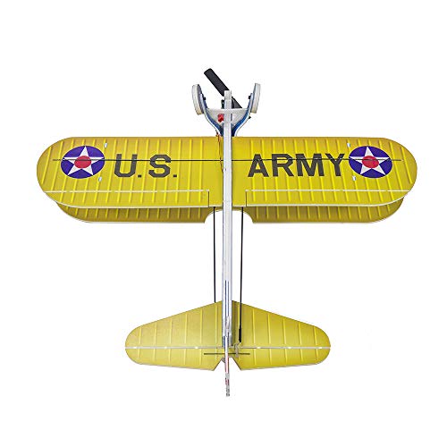 Avión teledirigido biplano Stearman PT-17 micro de 4 canales en foamy para interior E2505-157E 5