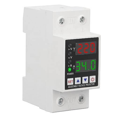 Dispositivo de Proteção de Tensão, PC 50 60HZ Limite de Corrente Digital Delay Protetor de Subtensão