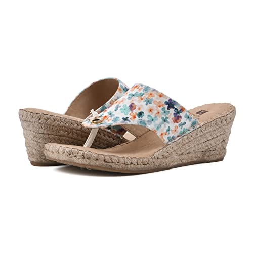 Image of WHITE MOUNTAIN Women's Beachball Espadrille Wedge Sandal