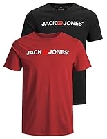 JACK & JONES – JACK & JONES Herren JJECORP Logo Tee SS Crew Neck, Rio Red/2