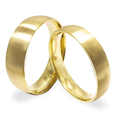 Gemini Dome Brushed Yellow Gold Titanium image