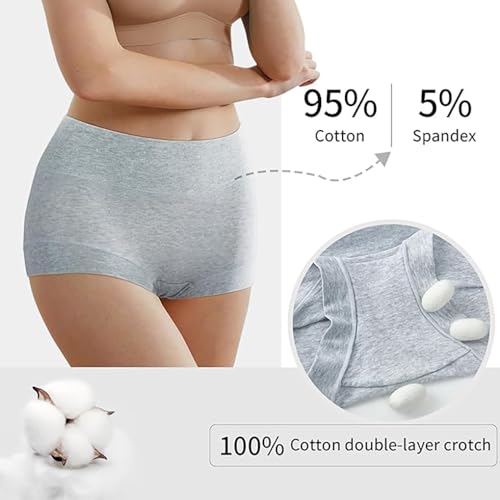 Image of Ultimate Comfort cotton underwear for women,high waisted, Full Coverage, panties for women 4 Pack
