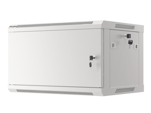 Lanberg Rack Wandschrank 19" 6u/600x450 Metallt?r Grau (wf01-6406-00s)