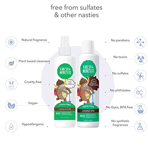 Fresh Monster Hair Detangler Spray & 2-In-1 Shampoo & Conditioner thumb #3