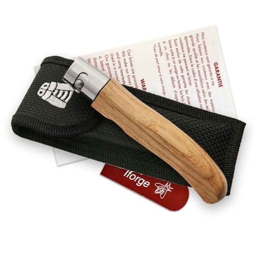 THIERS IFORGE - Couteau à huitre laguiole avec virole et étui