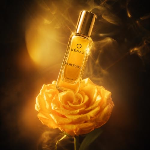 Image of KENAZ Fortuna Long Lasting Perfume For Men & Women 20ML | Dubai Crafted | Floral Fruity With Orange Blossom & Patchouli | Unisex Parfum | 20% Fragrance Oil