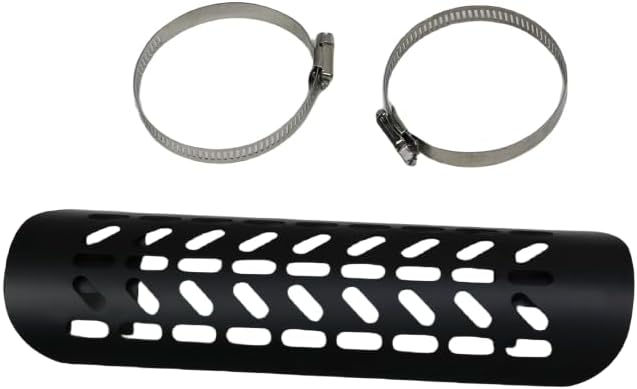 Black Motorcycle universally Exhaust Muffler Pipe Heat Shield Heel Guard for Harley Cruiser