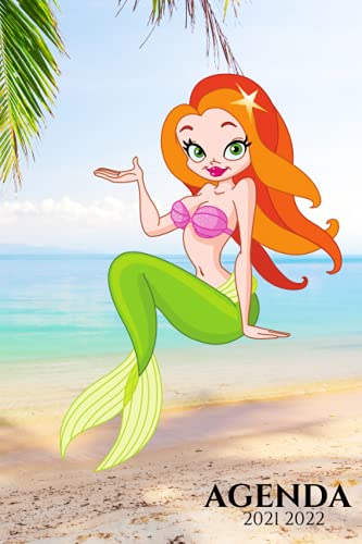 Agenda Escolar 2021-2022 Sirena: Planificador escolar día por página Sirena-calendario |...