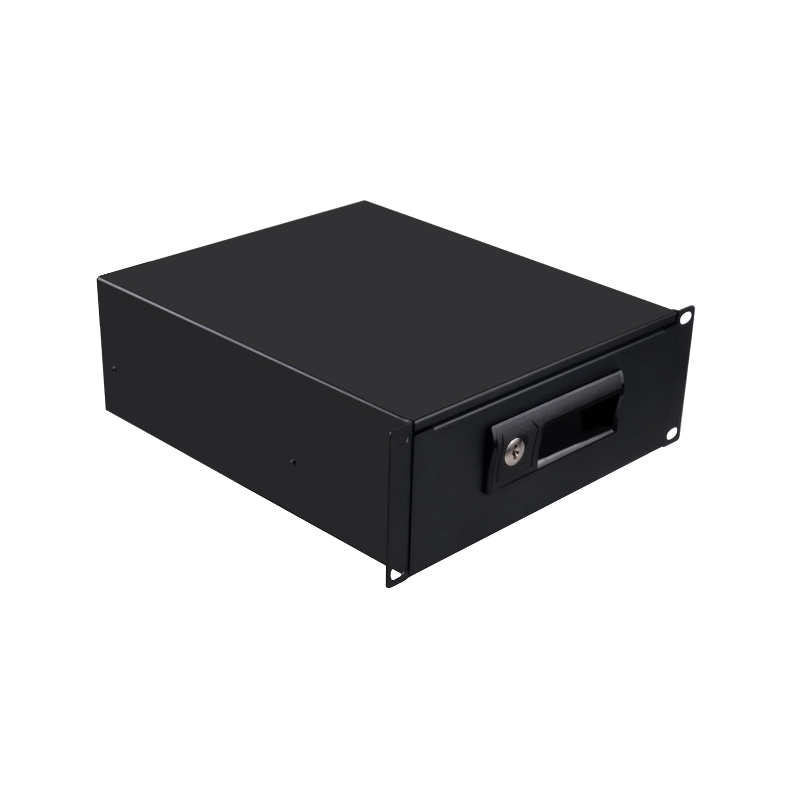 GeeekPi Cajón con cerradura de montaje en rack 2U, caja de gabinete de servidor de 10 pulgadas para gabinete de servidor DeskPi RackMate T2