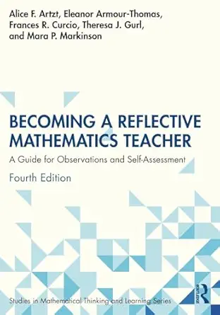 Becoming a Reflective Mathematics Teacher (Studies in Mathematical Thinking and Learning Series) book cover