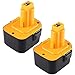 2X Hochstern DC9071 12V 3.0Ah Ni-Mh Sostituzione per Dewalt DC9071 DE9037 DE9071 DE9072 DE9074 DE9075 DW9071 DW9072 DE9501