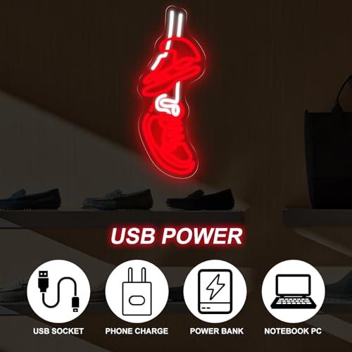 Image of Sneakers Neon Sign For The Ultimate, Shoe LED Light