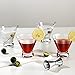 VENVENWEAVS Martini Glasses Set of 4,Hand-blown Stemless Crystal Martini Glasses And Bar Jigger in Gift Box,Cocktail Glasses for Cosmopolitan,Manhattan,Gimlet,Martini,Cocktail Party