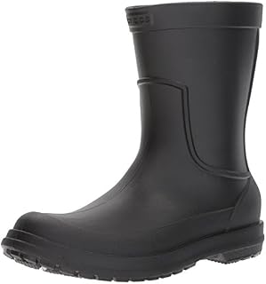 Crocs Men's AllCast M Rain Boot, Black/Black, 8 M US