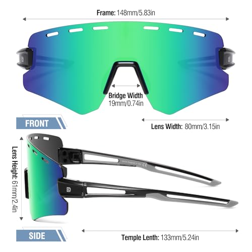 Image of DUCO Polarized Sports Sunglasses for Men Women Driving Cycling Mountain Bike Fishing Running Golf Sun Glasses DC0049
