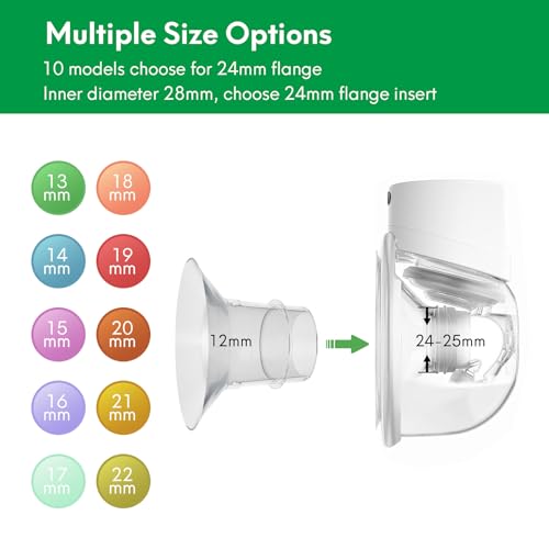 Insertos de brida de 12 mm compatibles para extractores de leche miniatura 2