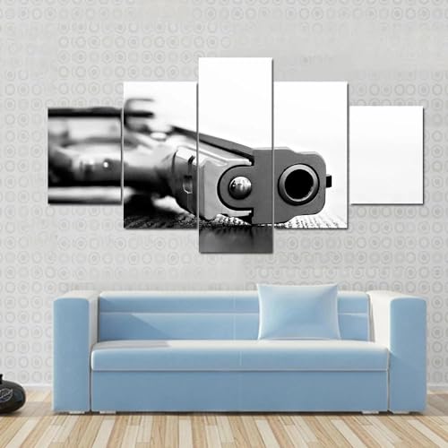 Tableaux décoratifs muraux salon gun 9mm ANLIONE pour habiller un grand mur