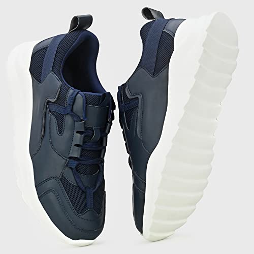 Image of Cruiser Mens Trainers Fashion Chunky Shoes| Lightweight Comfy Breathable Gym Sneakers | Walk Tall in Comfort - Block Heels for Day to Night |Comfortable Sports Footwear Casual (Dexter)
