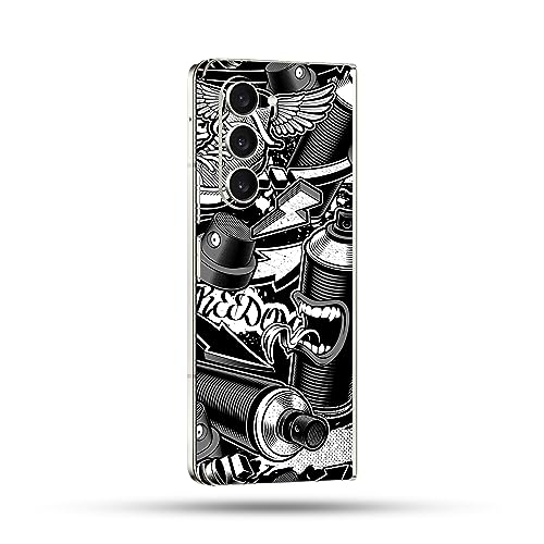 Image of MightySkins Skin Compatible with Samsung Galaxy Z Fold 5 Full Wrap - Puppy Fall | Protective, Durable, and Unique Vinyl Decal wrap Cover | Easy to Apply, Remove, and Change Styles | Made in The USA