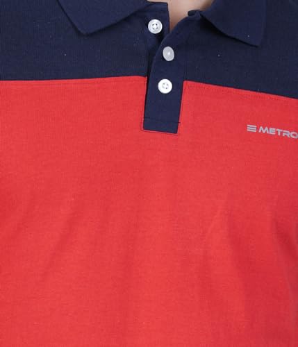 Image of Men's Trendy Color Blocked Regular Fit Polo Shirts (SizeS-3XL)