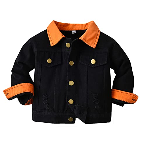 Toddler Boys Girls Windproof Denim Coat Jacket Kids Warm Outerwear Jacket Clothes For Girls 4 to 6