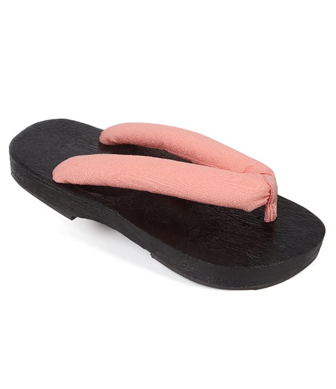SyqiyaNezuko Kamado Cosplay Clogs Slippers Wooden Shoes Sandals for Costume Pink Unisex 37 (Inside Length 23 cm)
