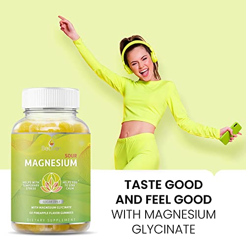 Belive Apple Cider Vinegar Sugar Free Gummies With The Mother - Formulated For Weight Control(60 Ct)+Magnesium Gummies Made With Magnesium Glycinate For Stress Relief Support(60 Ct) - Bundle #TOP6