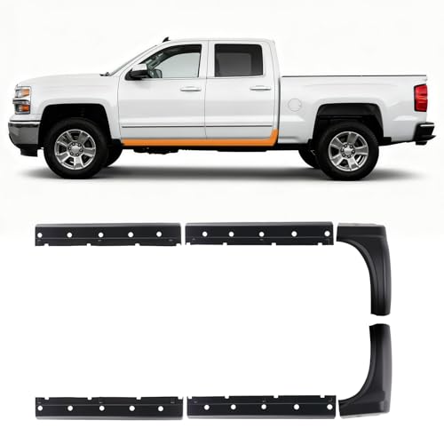 maXpeedingrods Rocker Panel Cab Corner Fit for Chevy & GMC Models - Silverado 1500 / Sierra 1500 2014-2018 Silverado/Sierra 2500 3500 2015-2019 With 41.5 Rear Door Width Driver & Passenger Side