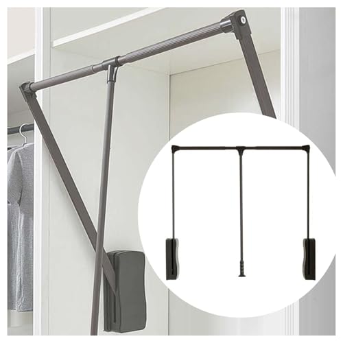 Tringle de garde-robe coulissante pour suspendre les vêtements en hauteur