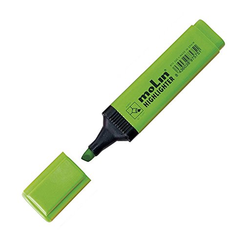 MOLIN Marcador Fluorescente Rectangular Verde