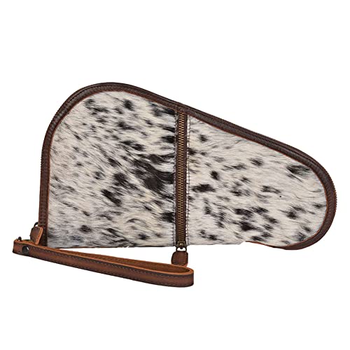 Sts Ranchwear Cowhide Durable Versatile Leather Soft Padded Zippered Gun Case With Wrist Strap #TOP30
