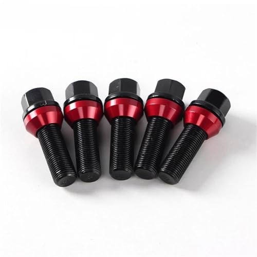 ɓKE90/E60/E39/F10/F20/E46p M12x1.25 12x1.5 4/5 B12.9O[h zC[b{g ibg XN[  J[^CANZT(5PCS 28mm Cone,M12x1.25)