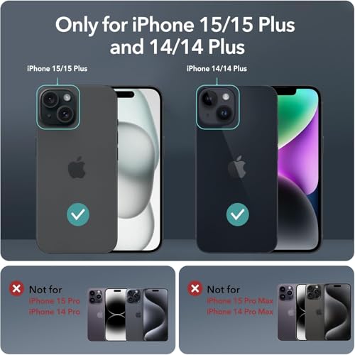 Image of Premium Camera Lens Protector Compatible For iPhone 15 (Silver) Camera Lens Protector - 9H Tempered Glass, Military-Grade Anti-Scratch, Case-Friendly, Easy Install Frame
