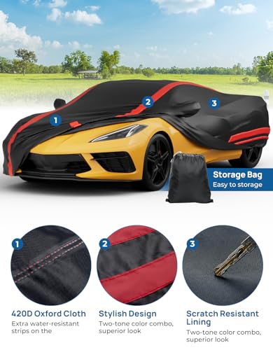 Image of JOYTUTUS Car Cover for 2020-2026 Corvette C8 Stingray Z06 Z51