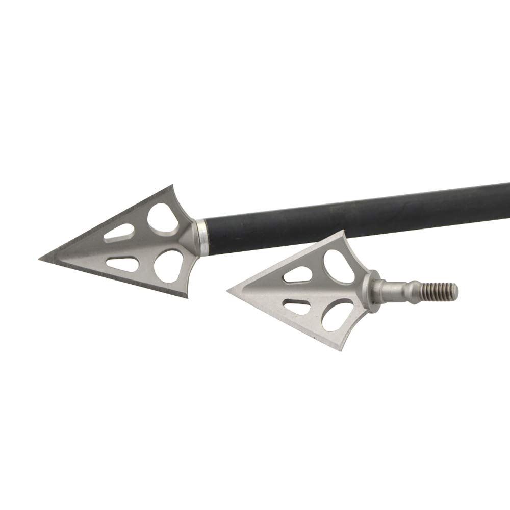 AMEYXGS 12/24pcs Punte Di Freccia Broadhead 100 Grain Punte