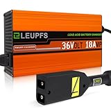 ELEUPFS 18 Amp 36 Volt Golf Cart Battery Charger, Compatible with EZGO TXT Golf Carts, 3-Year Warrnaty, Compatible with Powerwise D Style Plug, 4-6H Full Charge with Trickle Charge
