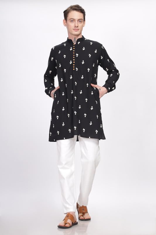 Image of BE ACTIVE Men's Traditional Embroidered Full Sleeves Kurta || Cotton Kurta for Men || Men Kurta for Wedding || Kurta for Men (A-SK1021 Parent)