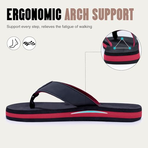 Image of FITORY Men's Flip-Flops, Thongs Sandals Comfort Slippers for Beach