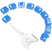72 Pcs RJ45 Port Lock with 3 Keys, Locking RJ45 Port/Dust Blocker,Compatible with Computer,TV,Router,Other Devicesrj45Blue