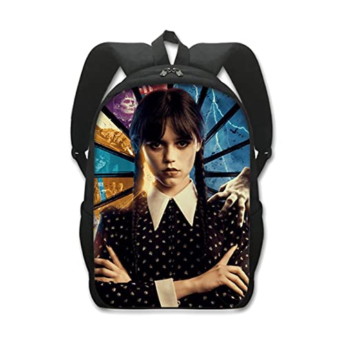 qingfeitai Mochilas de disfraz de los miércoles Addams Familys, bolsa vintage, bolsa escolar de los...