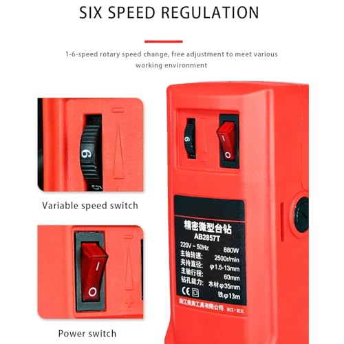 Mini perceuse à colonne 710W pour percer le fer sans dévier sur établi - 8