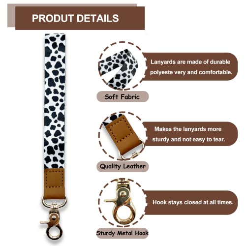 Pakaseboxes Lanyards For Keys, Neck & Wrist Lanyards Keychain Set For Id Badge Holder, Key Chain For Women Mother's Day (Cow) #TOP1