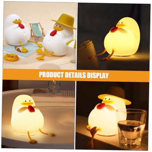 Lámpara de mesa noche Pato silicona recargable miniatura 6