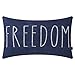TRENDIN 4 lipca poszewka na poduszkę 30 x 50 cm patriotyczny znak wolność litera amerykańska dekoracja rustykalna dekoracja domu dekoracyjna podłużna poszewka na poduszkę na sofę kanapę, niebieska PL877TR