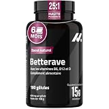Betterave 15.000 mg de betterave en poudre – Extrait de betterave 25:1 – Nitrates naturels pour soutenir l’utilisation de l’oxygène – avec vitamines B6, B12 & D – 180 gélules véganes – Beetroot