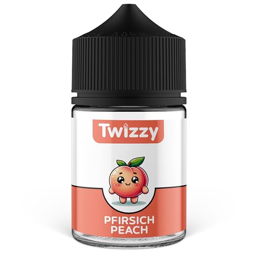 Twizzy Pfirsich Lebensmittelaroma -60ml- Intensives Aroma – Ideal zum Backen, in Lebensmitteln & Getränken, auch für Vernebler, Nebelmaschinen, uvm.