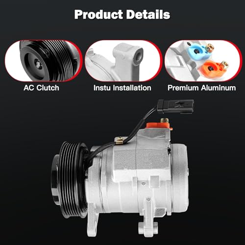 Image of CCIYU AC Compressor w /Clutch for Jeep Grand Cherokee 3.0L 2007